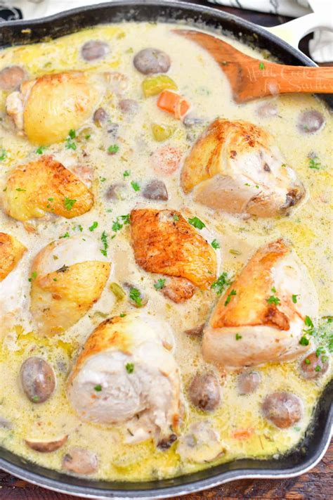 chicken-fricassee-how-to-make-classic-french-chicken-fricassee image