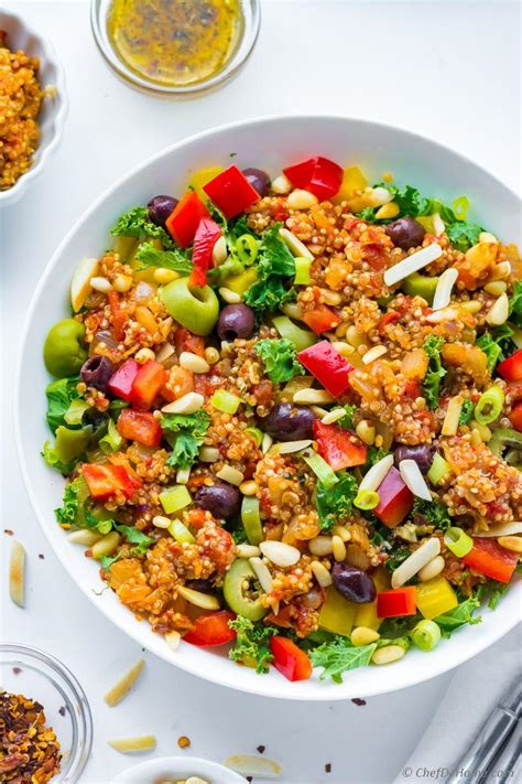 ultimate-greek-quinoa-salad-recipe-chefdehomecom image