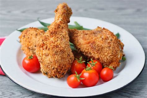 buttermilk-brined-crispy-oven-fried-chicken-dish-n-the image