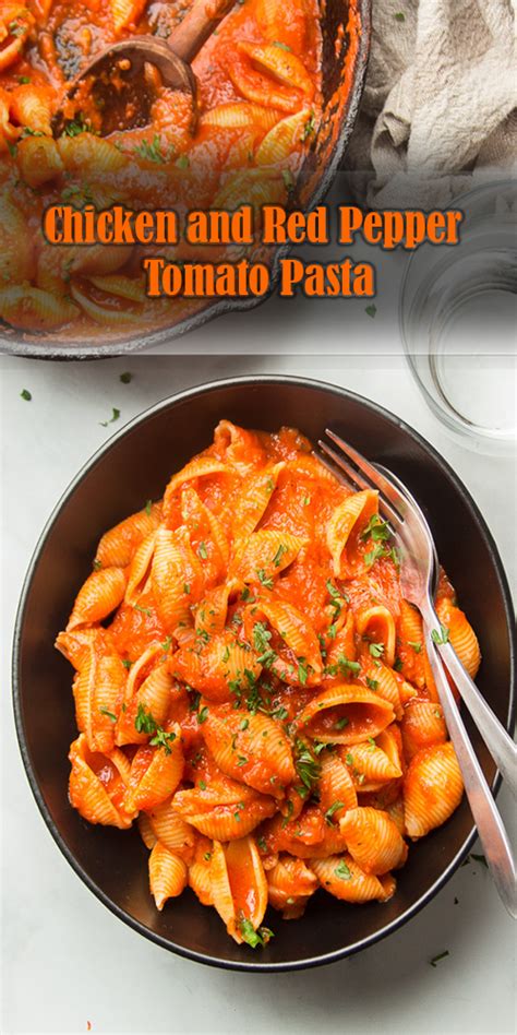 chicken-and-red-pepper-tomato-pasta-tasty image