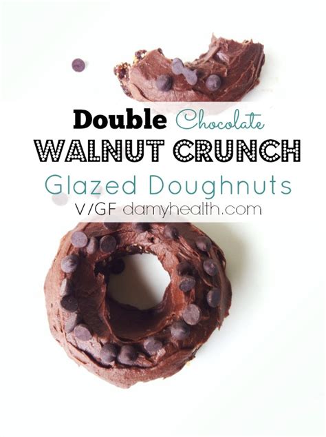 double-chocolate-walnut-crunch-glazed-doughnuts image