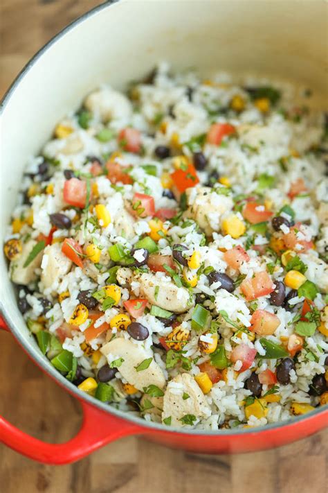 one-pot-beans-chicken-and-rice-damn-delicious image