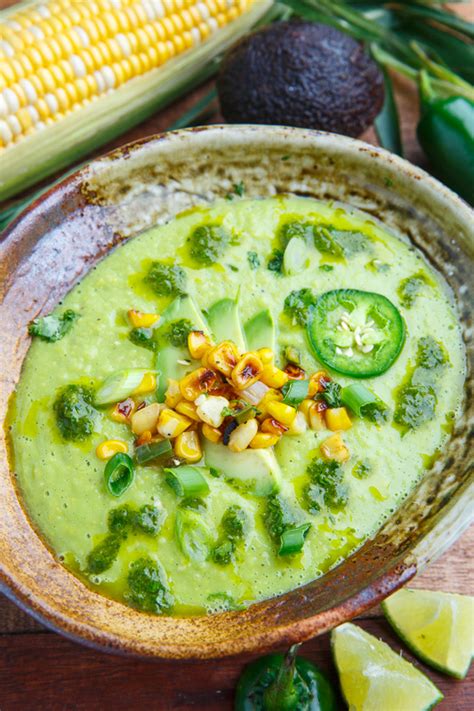 spicy-roasted-corn-and-jalapeno-avocado-soup image