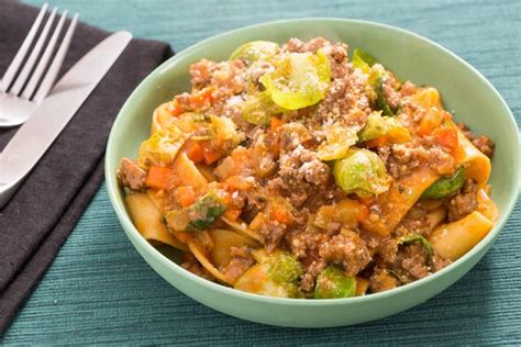 beef-bolognese-with-fresh-pappardelle-pasta image