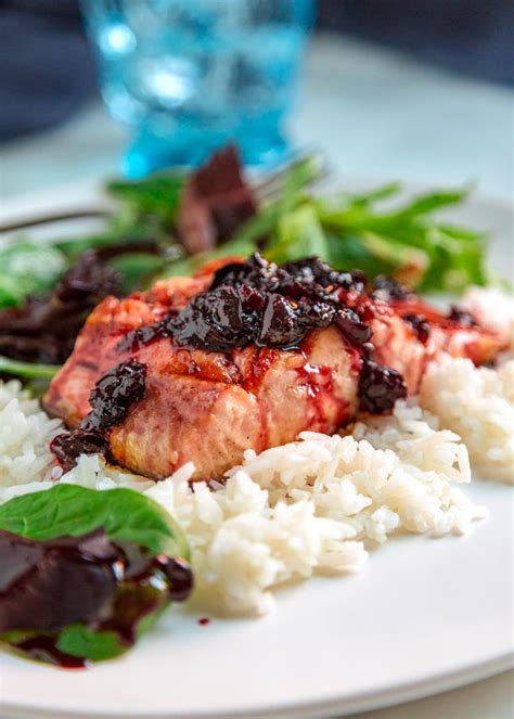 cherry-maple-glazed-salmon-kevin-is-cooking image