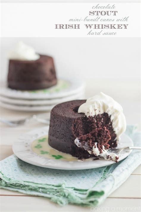 chocolate-stout-mini-bundt-cakes-with-irish-whiskey image