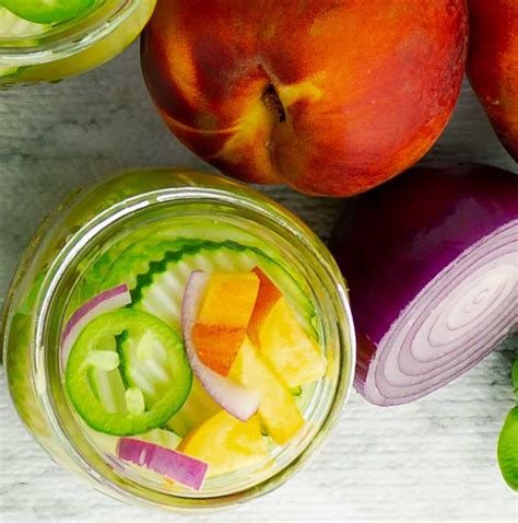 sweet-and-spicy-peach-jalapeno-pickles-savor-with-jennifer image