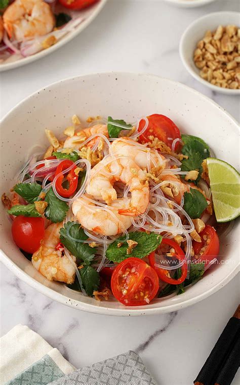 prawn-salad-with-asian-dressing-khins-kitchen-salad image