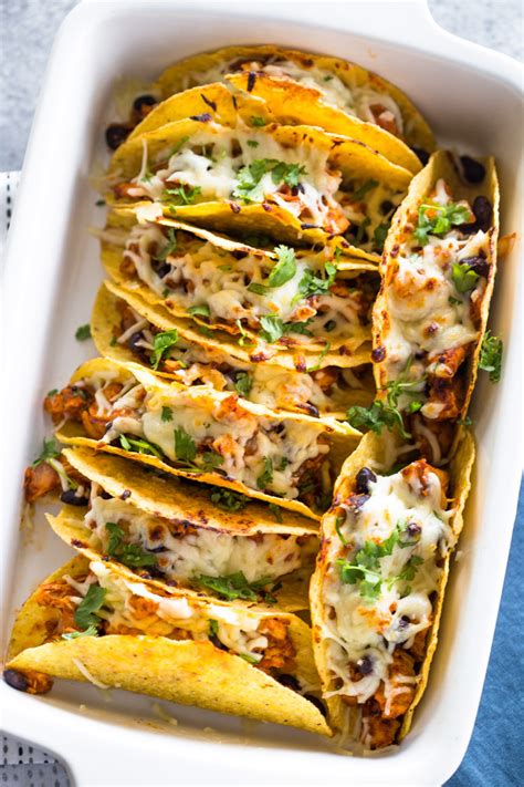 easy-baked-chicken-tacos-gimme-delicious image