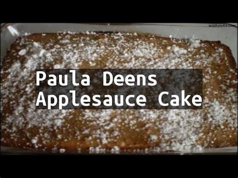 recipe-paula-deens-applesauce-cake-youtube image