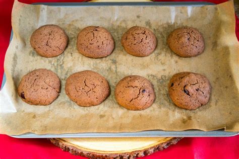 cranberry-double-chocolate-cookies-clean-food image