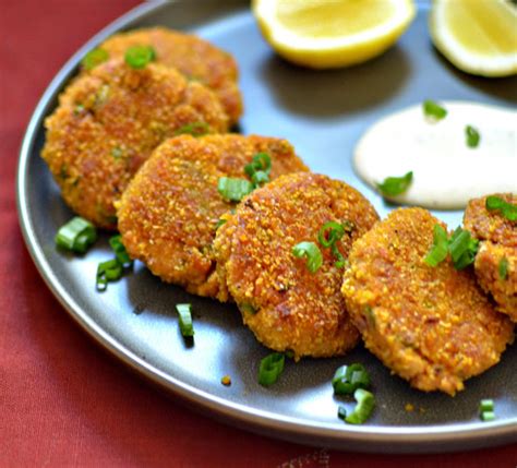 spicy-tuna-patties-with-lemon-garlic-sauce-fish image