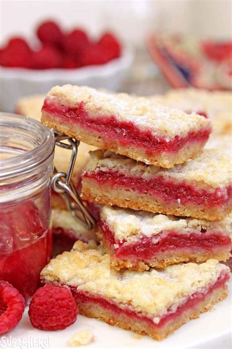 raspberry-rhubarb-almond-bars-sugarhero image