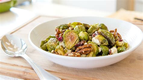warm-brussel-sprout-salad-with-goat-cheese image