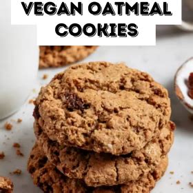 thick-chewy-vegan-oatmeal-cookies-food-with image