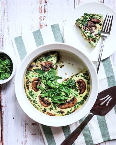 instant-pot-mushroom-and-spinach-frittata-keto image