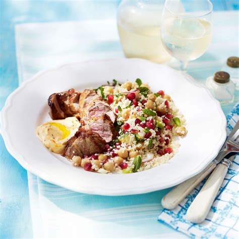 lamb-fillet-with-chickpea-and-pomegranate-couscous image