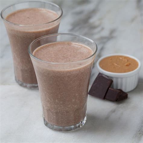 peanut-butter-chocolate-banana-smoothie-eatingwell image