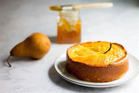 saffron-pear-cake-mon-petit-four image