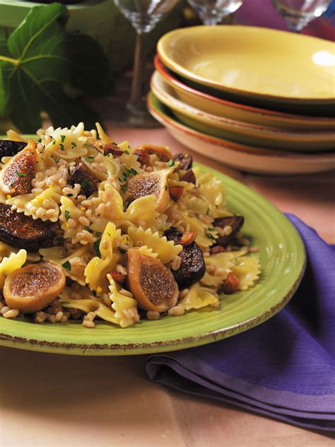 lemon-thyme-bow-tie-pasta-salad-with-figs image