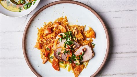 pork-tenderloin-with-golden-beets-recipe-bon-apptit image