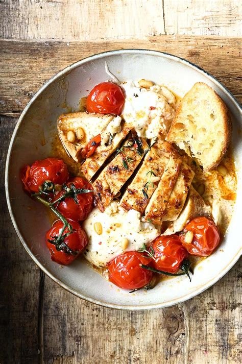30-minute-chicken-with-braised-tomatoes-and-burrata image