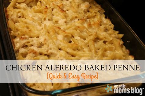 chicken-alfredo-baked-penne-quick-easy image