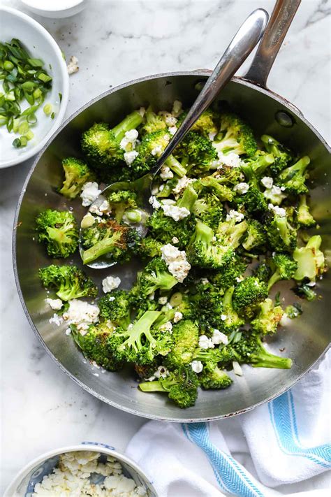 easy-broccoli-with-feta-cheese-foodiecrushcom image