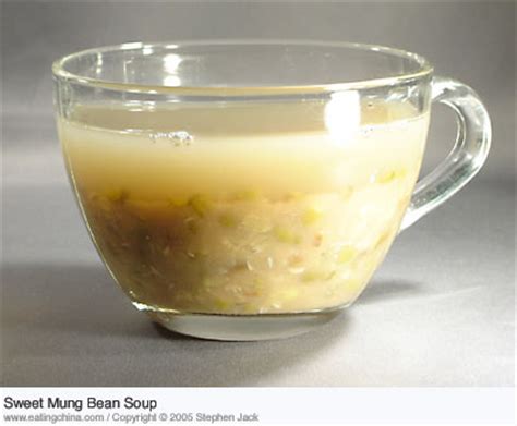 chinese-sweet-mung-bean-dessert-soup-eating-china image