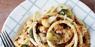 bucatini-with-cauliflower-and-brussels-sprouts-recipe-delish image