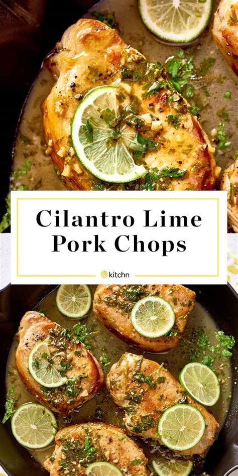 easy-cilantro-lime-pork-chops-kitchn image