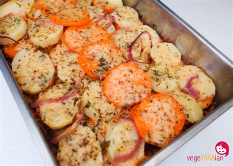 potato-and-sweet-potato-bake-vegetaraian image