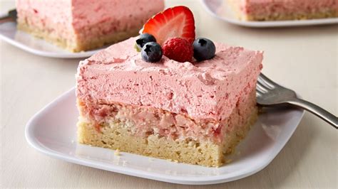 easy-strawberry-cream-dessert-squares image