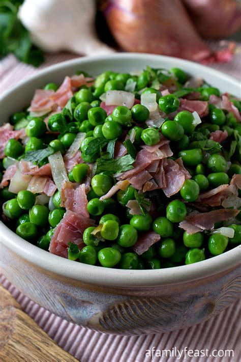 peas-with-prosciutto-a-family-feast image