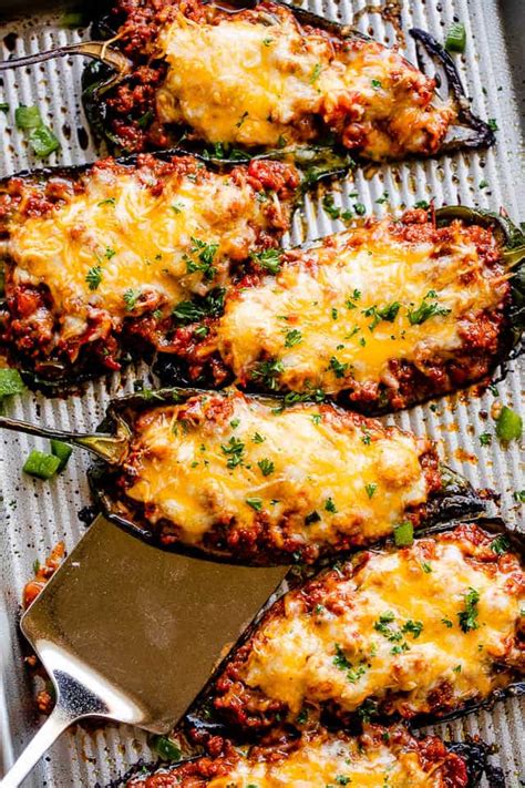 easy-chili-stuffed-poblano-peppers image