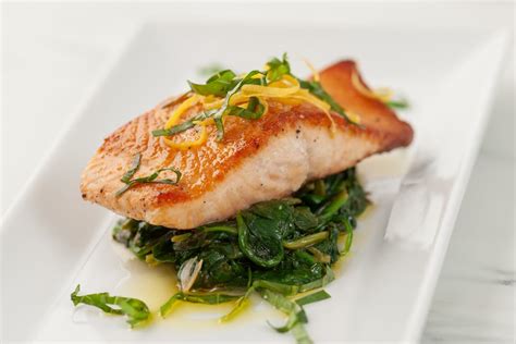 pan-roasted-salmon-with-spinach-lemon-nugget image