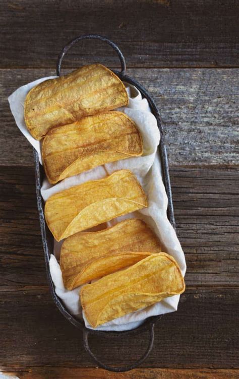 crunchy-baked-taco-shells-easy-healthy-delicious image