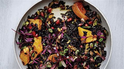 black-and-wild-rice-salad-with-roasted-squash-bon image