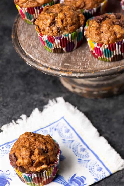chunky-banana-and-chocolate-chip-muffins-butter image