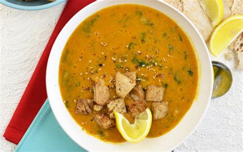 shorbat-adas-middle-eastern-red-lentil-soup-with-pita image