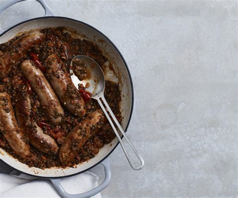 braised-pork-and-fennel-sausages-with-lentils-and image