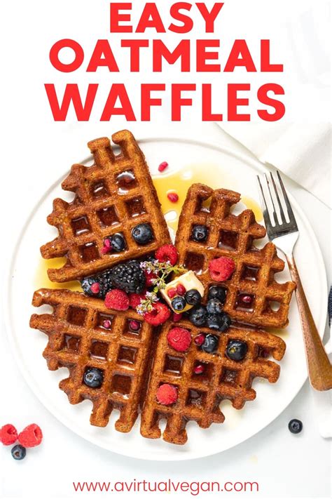 oatmeal-waffles-a-virtual-vegan image