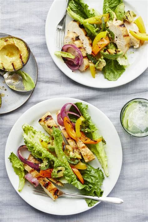 chicken-fajita-salad-with-lime-cilantro-vinaigrette image