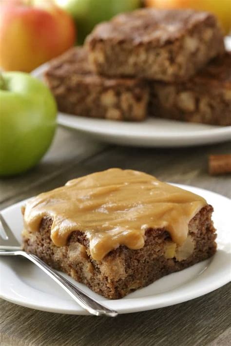 caramel-apple-cake-my-baking-addiction image