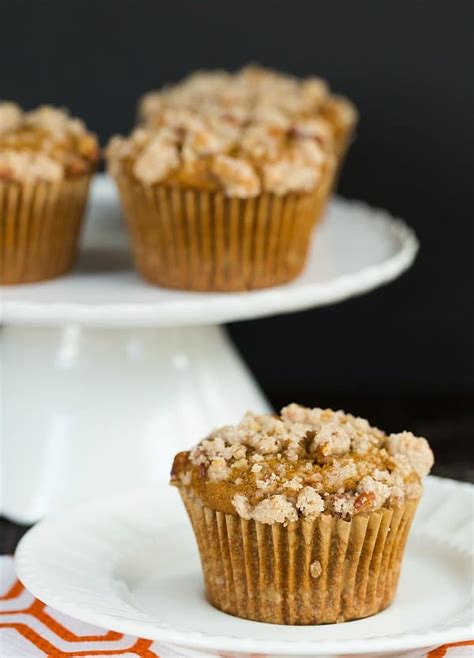 pumpkin-and-cream-cheese-muffins-with-pecan-streusel-brown image