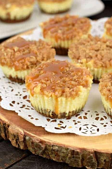 easy-mini-caramel-apple-cheesecake-recipe-shugary image