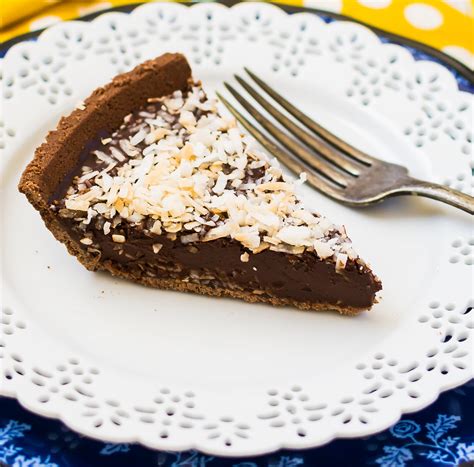 chocolate-ganache-pie-with-toasted-coconut image