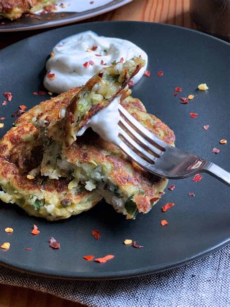 greek-zucchini-fritters-with-feta-the-greek-foodie image