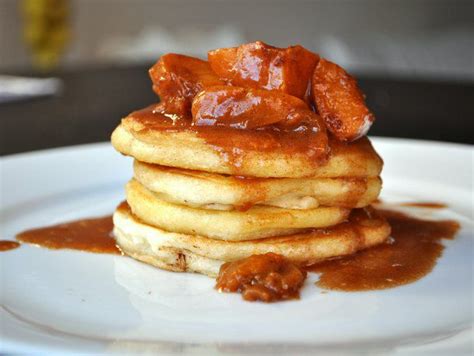 pancakes-with-apricot-bourbon-sauce-recipe-serious image