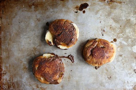 brown-butter-fried-nutella-banana-croissant-sandwiches image